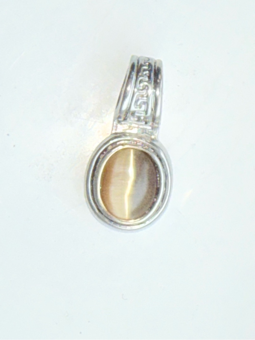 S925 Cat's Eye Stone pendant - Picture 2 of 2